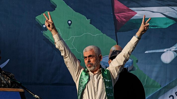 Telediario 1 - Sinwar, al que Israel considera el cerebro del 7 de octubre, sustituye a Haniya al frente de Hamás