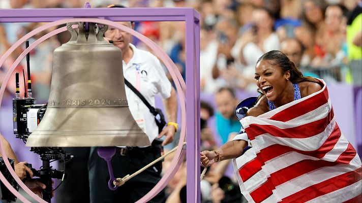 Telediario 1 - La campana olímpica se instalará en Notre Dame