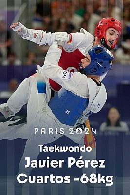 Taekwondo JJOO París 2024 - Cuartos: -68kg (M): S. Souleyman (FRA) vs. J. Pérez Polo (ESP)