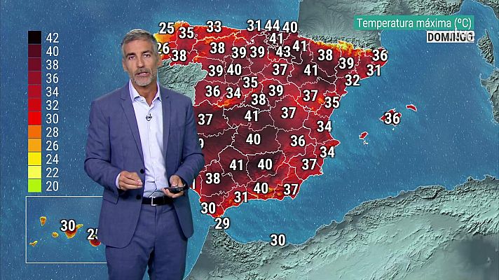 El tiempo - Aumento de las temperaturas máximas en la mitad norte peninsular y zonas altas de Canarias