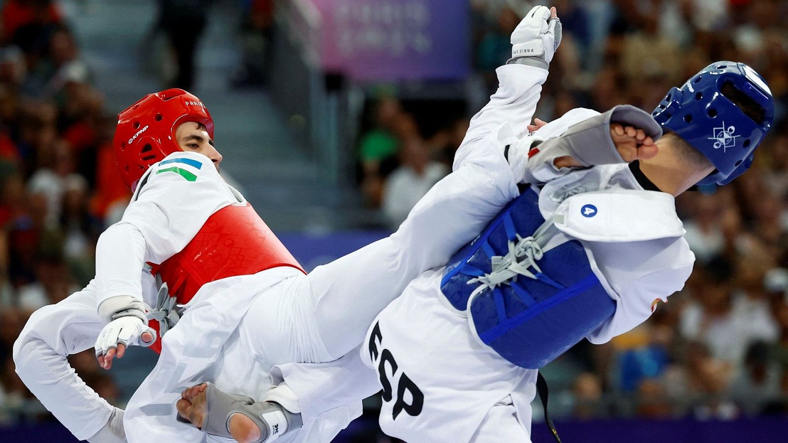 París 2024 - Taekwondo: Semifinal: -68kg (M): J. Pérez Polo (ESP) vs. U. Rashitov (UZB) - Ver ahora