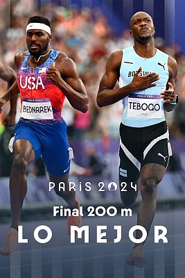 Juegos Olímpicos París 2024 - Final Atletismo 200m (M): Tebogo consigue el oro y deja a Noah Lyles sin doblete