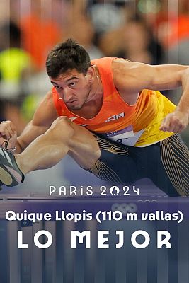 Juegos Olímpicos París 2024 - Final Atletismo 110m vallas (M): Quique Llopis firma una cuarta posición y Grant Holloway se lleva el oro