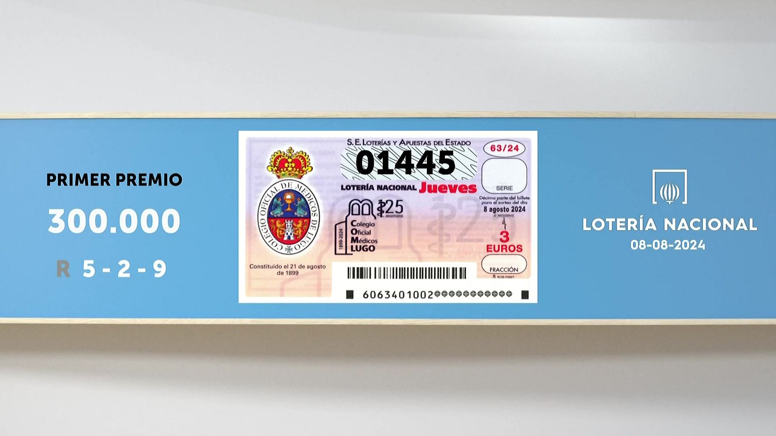 Sorteo de la Lotería Nacional del 08/08/2024 - Ver ahora