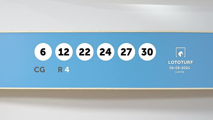 SELAE - Sorteo de la Lotería Lototurf del 08/08/2024