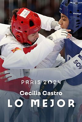 Taekwondo JJOO París 2024 - Cecilia Castro cae ante la egipcia Aya Shehata en octavos de final de taekwondo