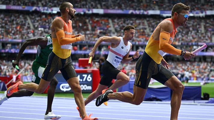 Atletismo JJOO París 2024 - Atletismo + 4x400 (M): el relevo español acaba quinto, fuera de la final