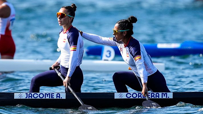 Piragüismo JJOO París 2024 - Piragüismo final C2 500 (F): Jácome y Corbera acaban sextas y se quedan sin medalla