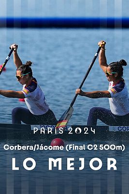 Piragüismo JJOO París 2024 - Piragüismo final C2 500 (F): Jácome y Corbera acaban sextas y se quedan sin medalla