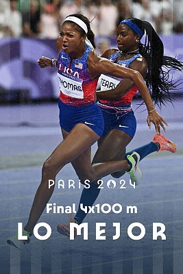 Atletismo JJOO París 2024 - Atletismo carrera 4x100m (F): Estados Unidos logra el oro