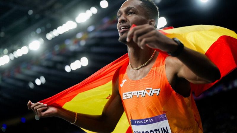 Jordan Díaz: "Espero que disfruten esta medalla como la voy a disfrutar yo" - Atletismo JJOO París 2024 | Ver