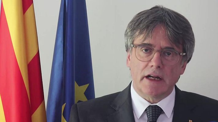 Telediario Fin de Semana - Puigdemont reaparece en un vídeo y evidencia la ruptura independentista