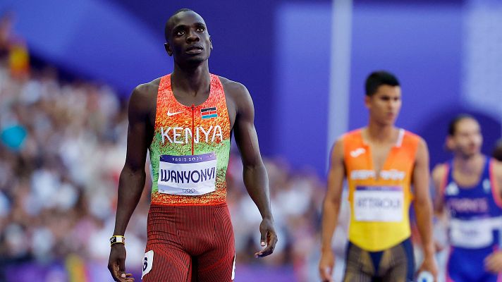 Atletismo JJOO París 2024 - Atletismo final 800m (M): Wanyonyi manda en los 800; Attaoui, 5º