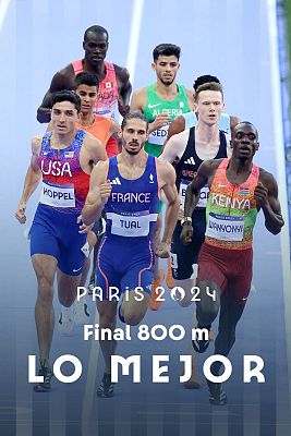 Atletismo JJOO París 2024 - Atletismo final 800m (M): Wanyonyi manda en los 800; Attaoui, 5º