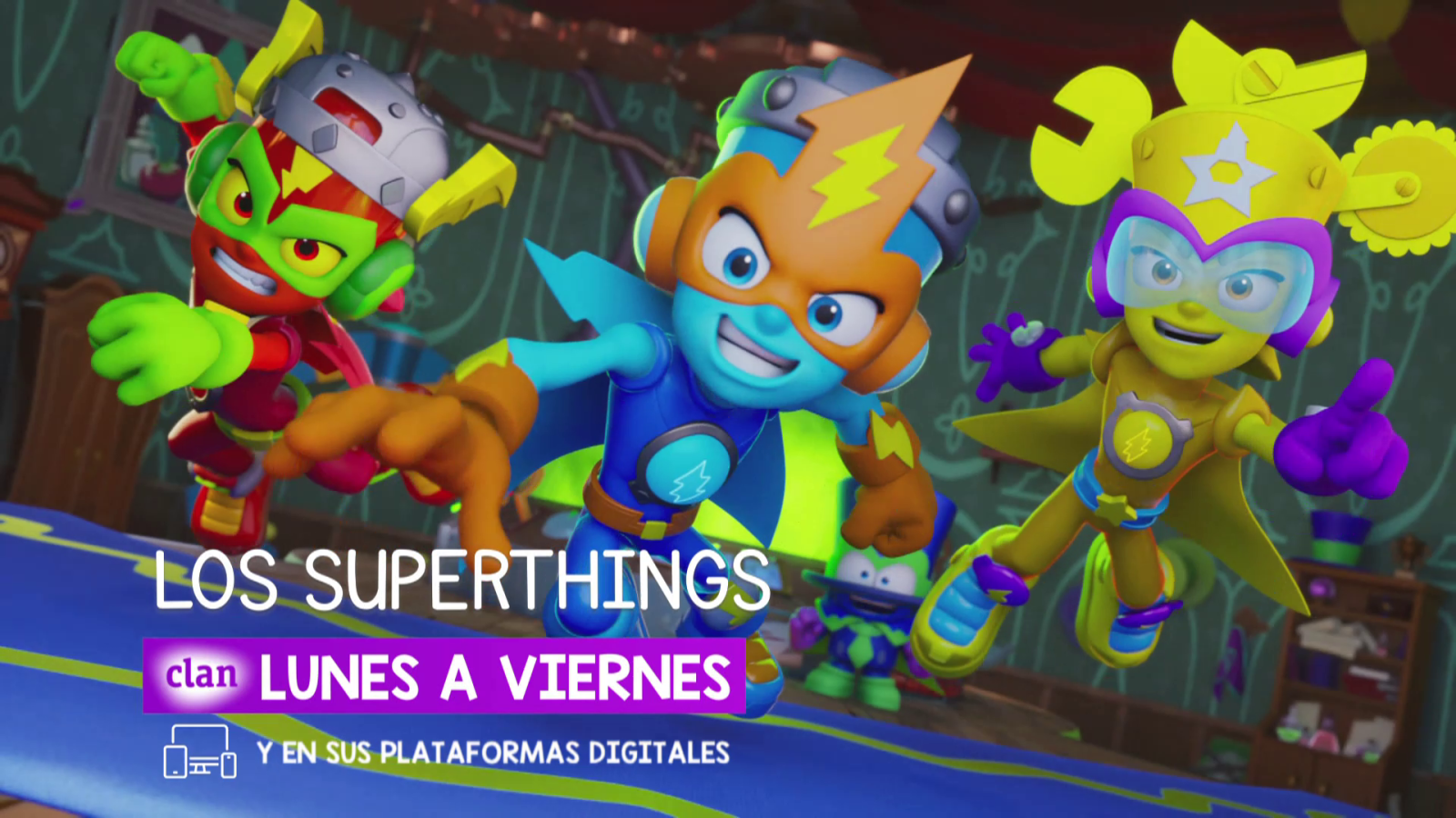 Súpervillanos, superhéroes,...¡Superthings! De lunes a viernes a las 20:05 en Clan - Superthings | Ver