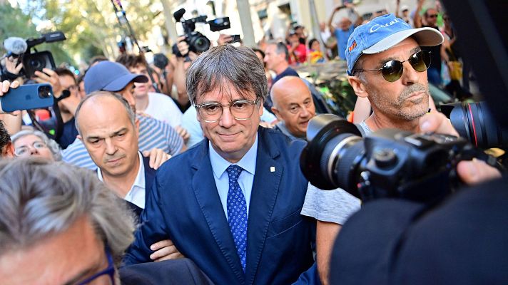 Telediario 1 - Junts carga contra el Gobierno y los jueces por no aplicar la ley de amnistía a Carles Puigdemont