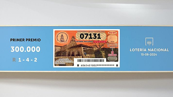 SELAE - Sorteo de la Lotería Nacional del 15/08/2024