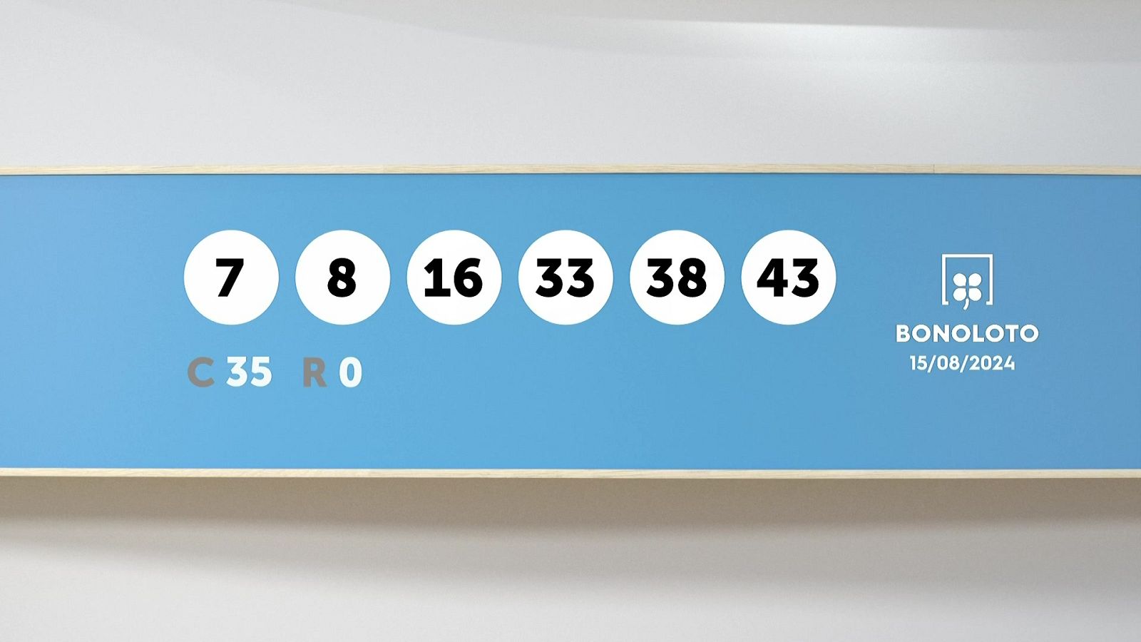 Sorteo de la Lotería Bonoloto del 15/08/2024 - Ver ahora