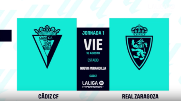 Resúmenes de LaLiga - Cádiz CF - Real Zaragoza: resumen de la 1ª jornada de Liga | Segunda