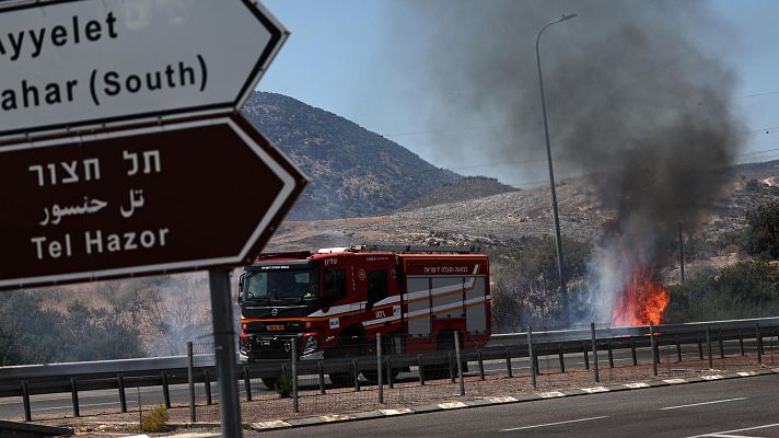 Telediario Fin de Semana - Hizbulá lanza cohetes sobre Israel en respuesta un ataque al sur del Líbano que ha dejado 10 muertos