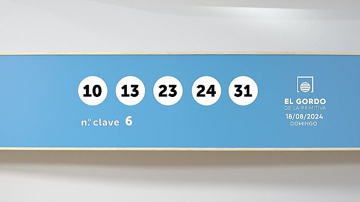 SELAE - Sorteo de la Lotería Gordo de la Primitiva del 18/08/2024