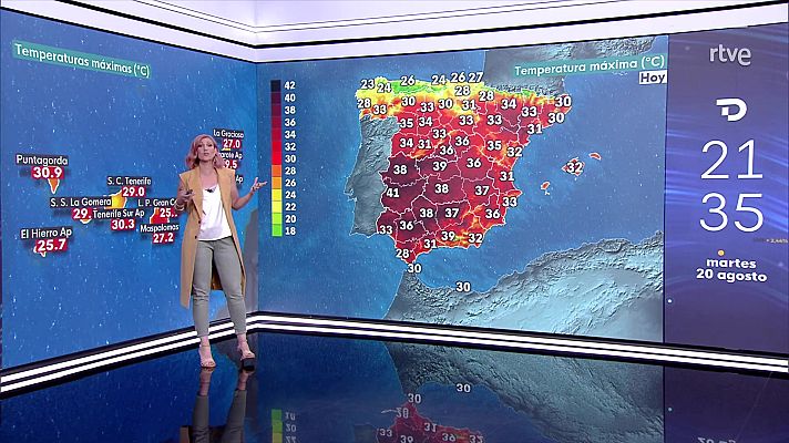El tiempo - Viento y tormentas fuertes en las islas montañosas de Canarias