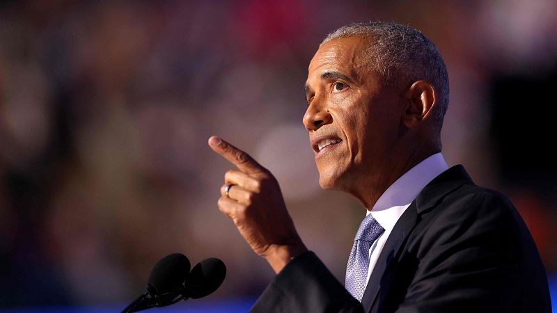 Elecciones en EE.UU.: Obama da su apoyo a Harris en la convención | Ver