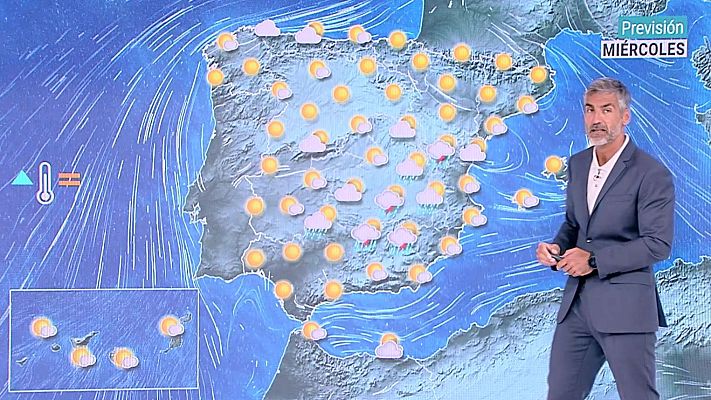 El tiempo - Temperaturas elevadas en valles del Guadalquivir, Guadiana y Tajo