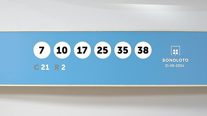 SELAE - Sorteo de la Lotería Bonoloto del 21/08/2024