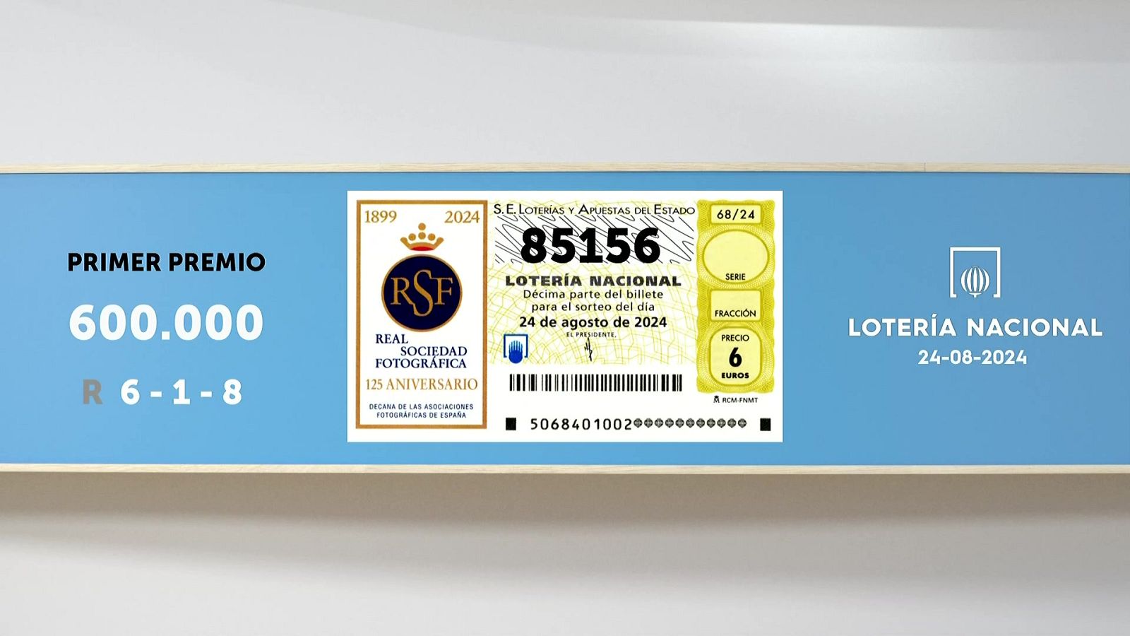 Sorteo de la Lotería Nacional del 24/08/2024 - Ver ahora