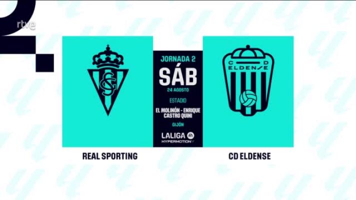 Resúmenes de LaLiga - Sporting - Eldense: resumen del partido de la 2ª jornada de Segunda
