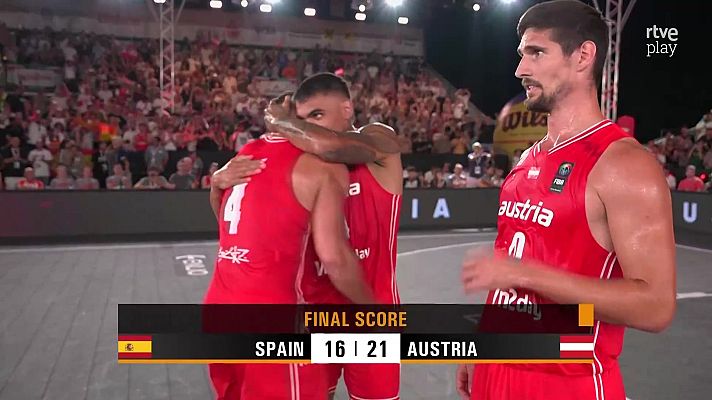 Baloncesto en RTVE - Austria termina con el sueño de España en la Copa de Europa de baloncesto 3x3