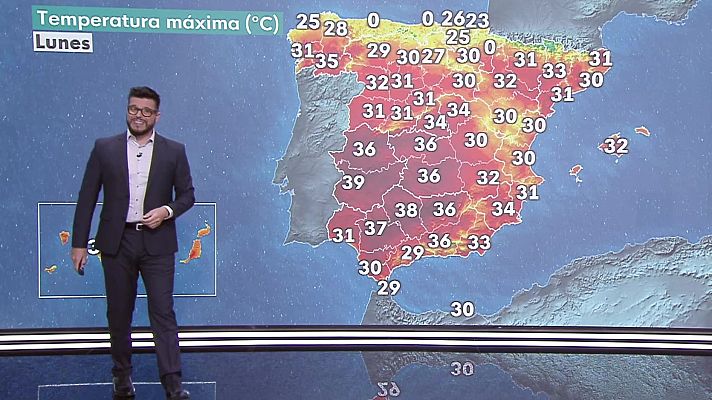 El tiempo - Temperaturas significativamente elevadas en el entorno del Guadalquivir