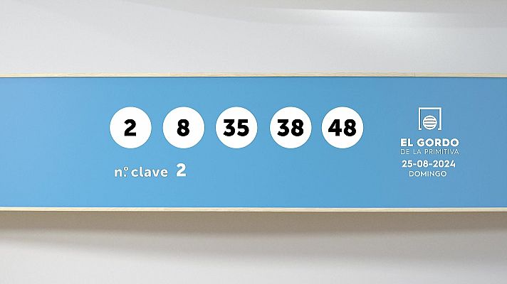 SELAE - Sorteo de la Lotería Gordo de la Primitiva del 25/08/2024