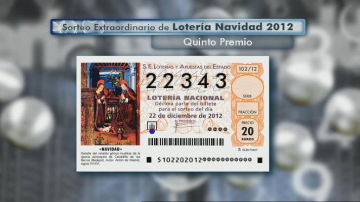 Lotería de Navidad - El 22.343, otro quinto premio muy repartido