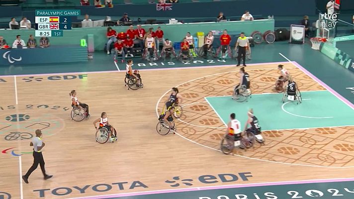 París en Juegos - Contundente derrota de España en el debut de baloncesto en silla de ruedas