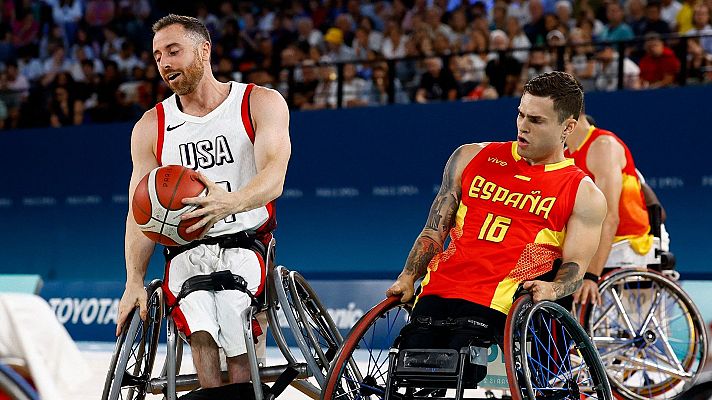 Baloncesto en silla de ruedas Paralímpicos París 2024 - Fase preliminar. Grupo B. Estados Unidos - España (M)