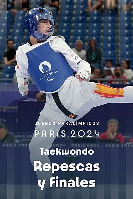 Taekwondo Paralímpicos Paris 2024 - Repescas, semifinales y finales.< 47 kg (F), < 52 kg (F) y < 58 kg (M)