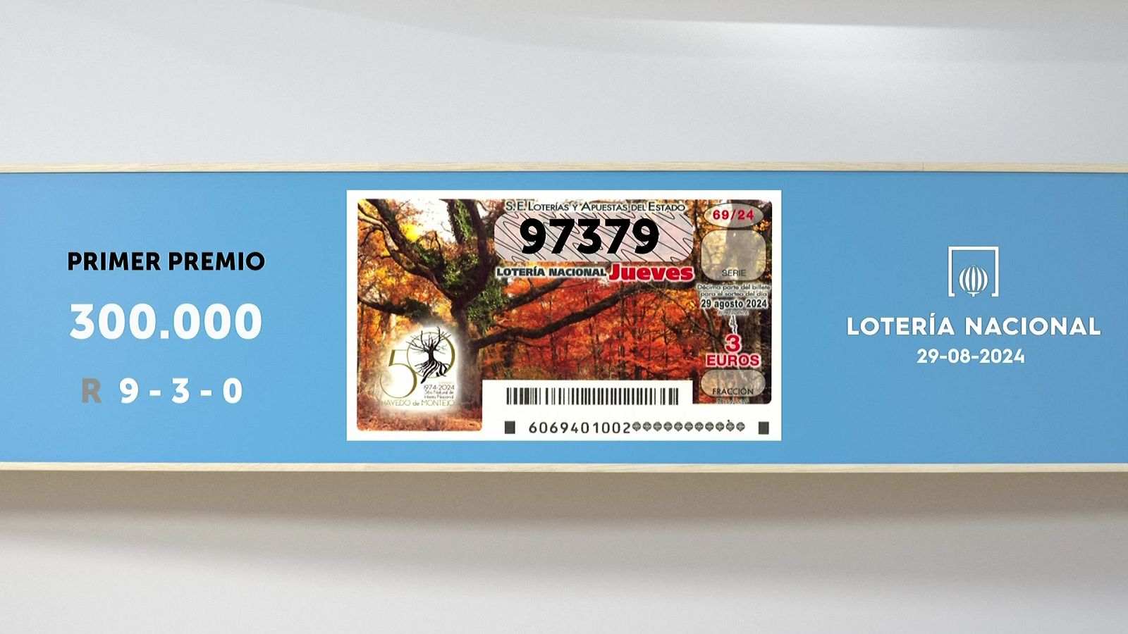 Sorteo de la Lotería Nacional del 29/08/2024 - Ver ahora