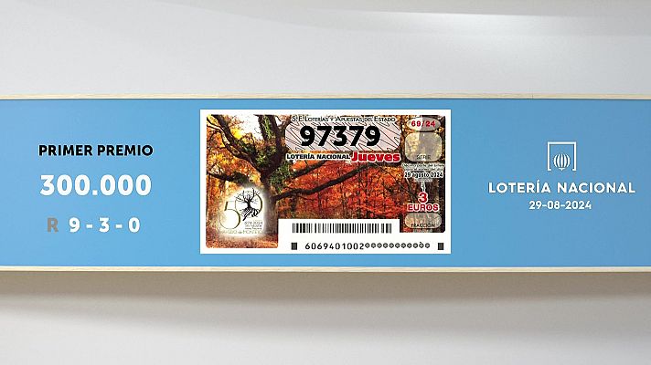 SELAE - Sorteo de la Lotería Nacional del 29/08/2024