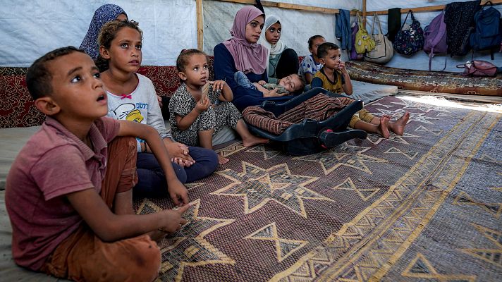 Telediario 2 - Israel y Hamás acuerdan una pausa humanitaria para vacunar contra la polio