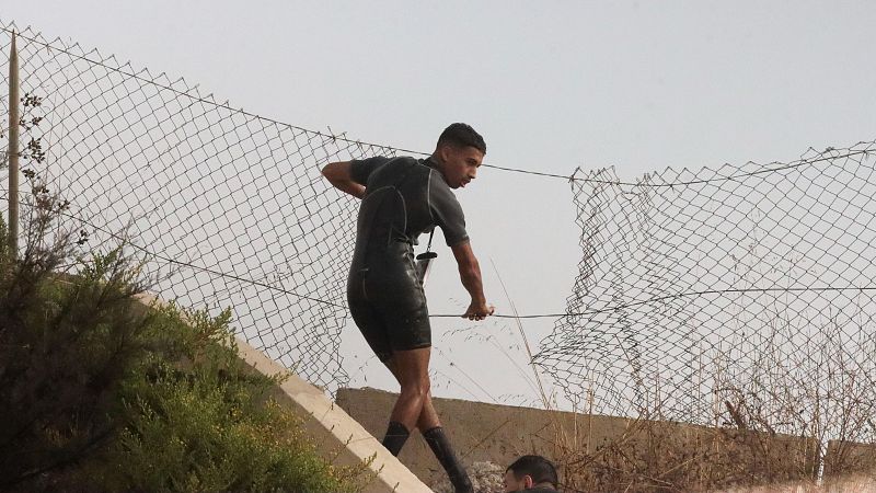 Castillejos, último punto antes de intentar entrar en España desde Marruecos a nado | Ver