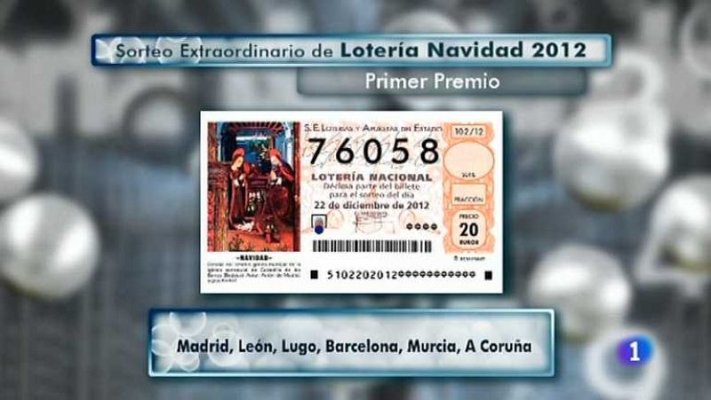 Sorteo de la Lotería de Navidad 2012 - Tercera hora - ver ahora