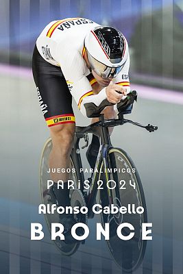 Ciclismo en pista Paralímpicos Paris 2024 - Alfonso Cabello logra el bronce paralímpico en el kilómetro C4-C5 de contrarreloj en ciclismo en pista