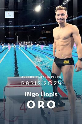 Natación Paralímpicos Paris 2024 - Juegos Paralímpicos París 2024 | Íñigo Llopis logra la medalla de oro en los 100 metros espalda