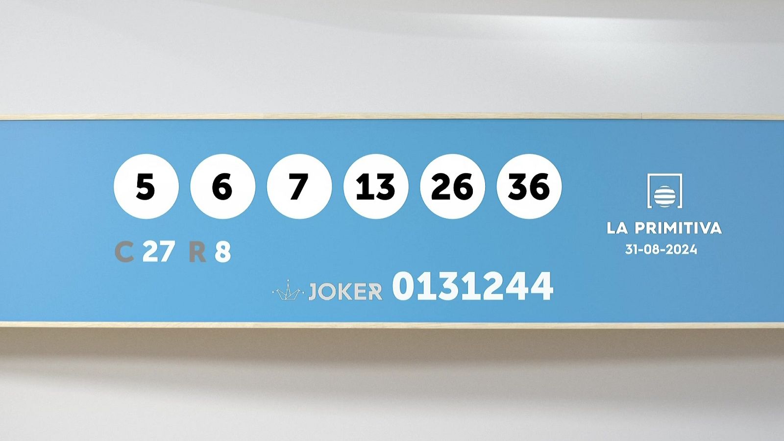 Sorteo de la Lotería Primitiva y Joker del 31/08/2024 - Ver ahora