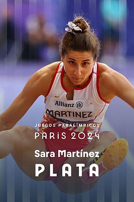 Atletismo Paralímpicos París 2024 - Sara Martínez logra la plata en salto de longitud T12