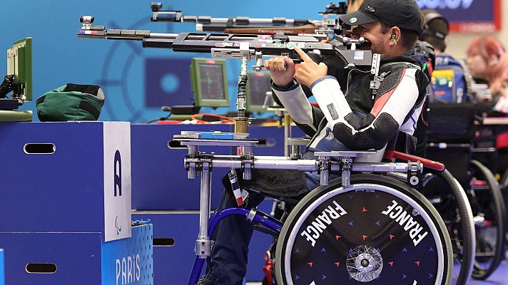 Tiro olímpico Paralímpicos Paris 2024 - Final mixta R5 rifle 10 m tendido.