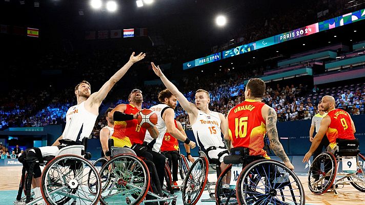 Baloncesto en silla de ruedas Paralímpicos París 2024 - Fase preliminar. Grupo B. Países Bajos - España (M)