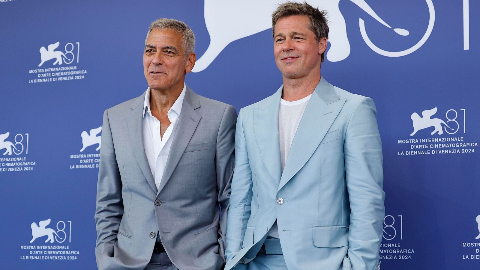 George Clooney y Brad Pitt presentan película en la Mostra | Ver